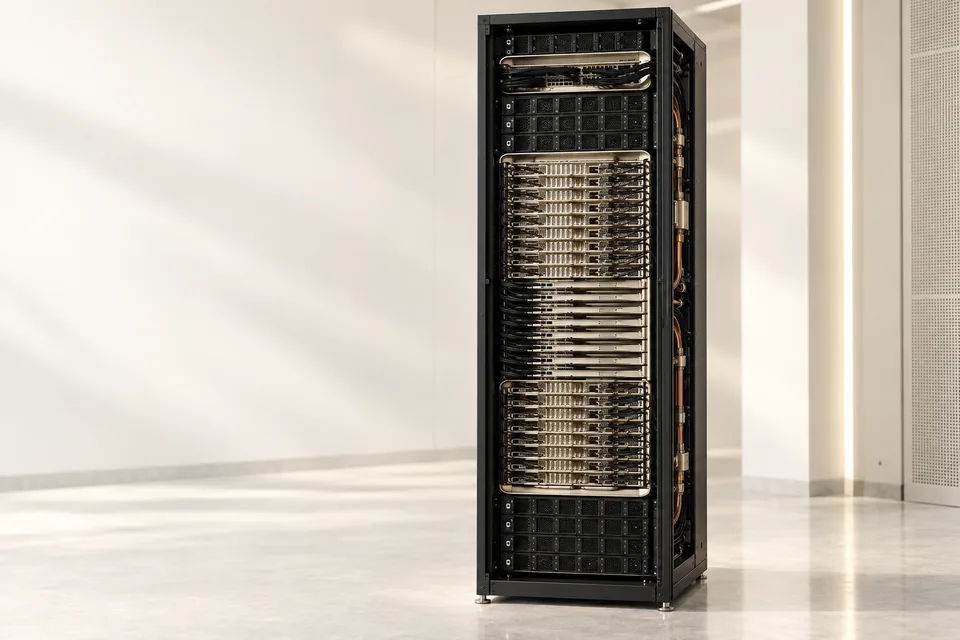 Illustrative liquid-cooled compute rack